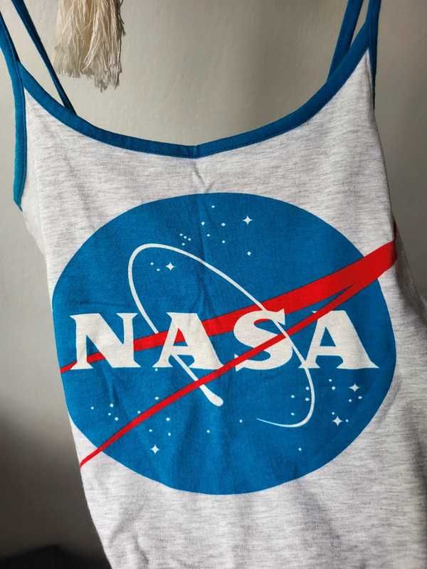 Bawełniany Top na ramiaczkach NASA M