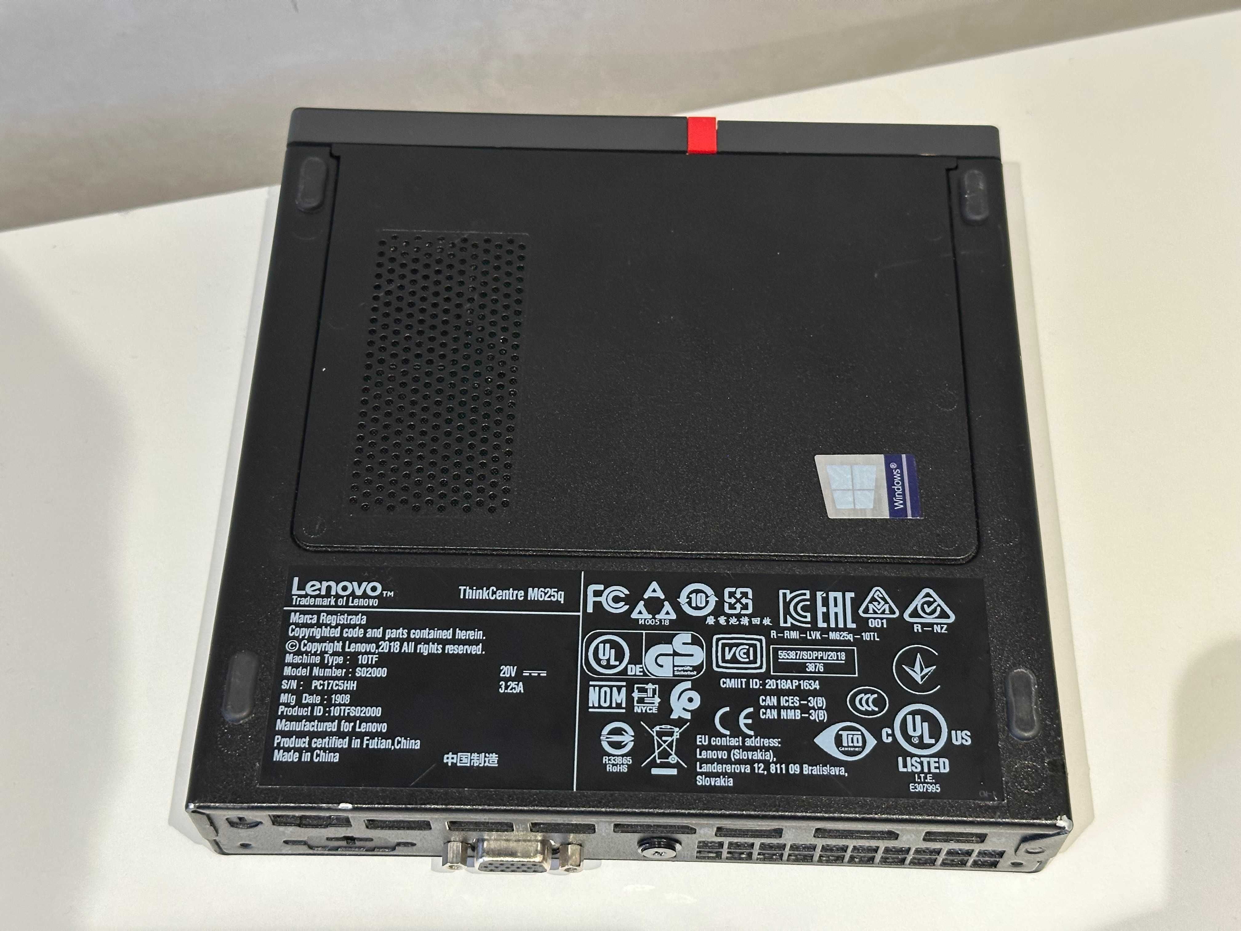Системний блок Lenovo ThinkCentre M625Q AMD A9-9420E (2.5GHz) DDR4 8GB
