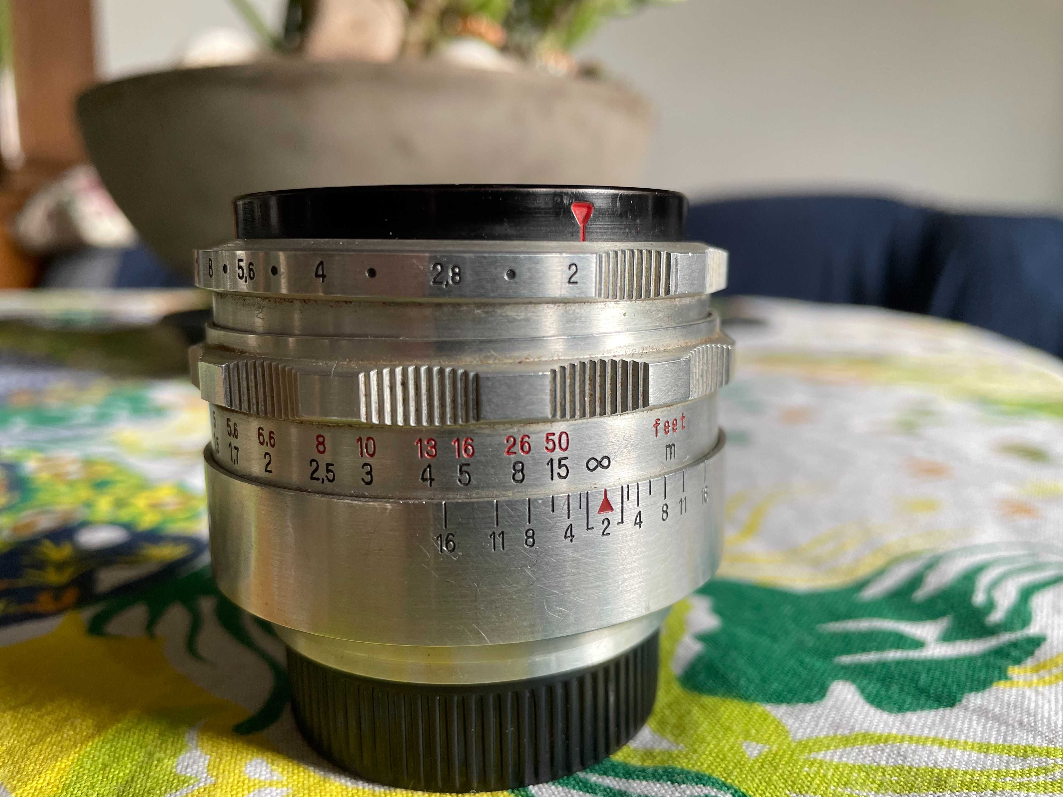Obiektyw BIOTAR 2/58 Carl Zeiss Jena Q1 uszkodzona powłoka SAMPLE