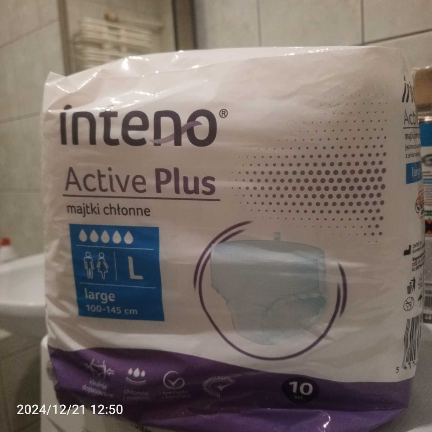 Inteno Active Plus, majtki chłonne, L, 10 szt.