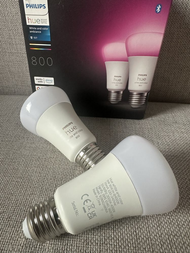Philips hue 800 White and Color - dwie żarowki e27