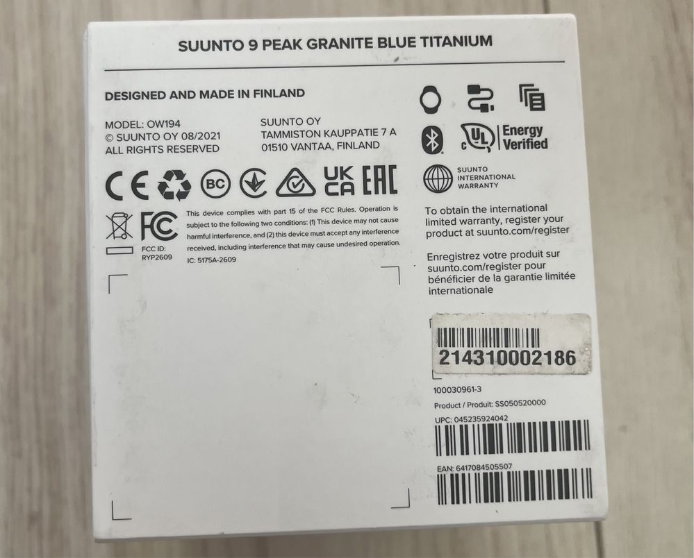 Смарт часы Suunto 9 peak