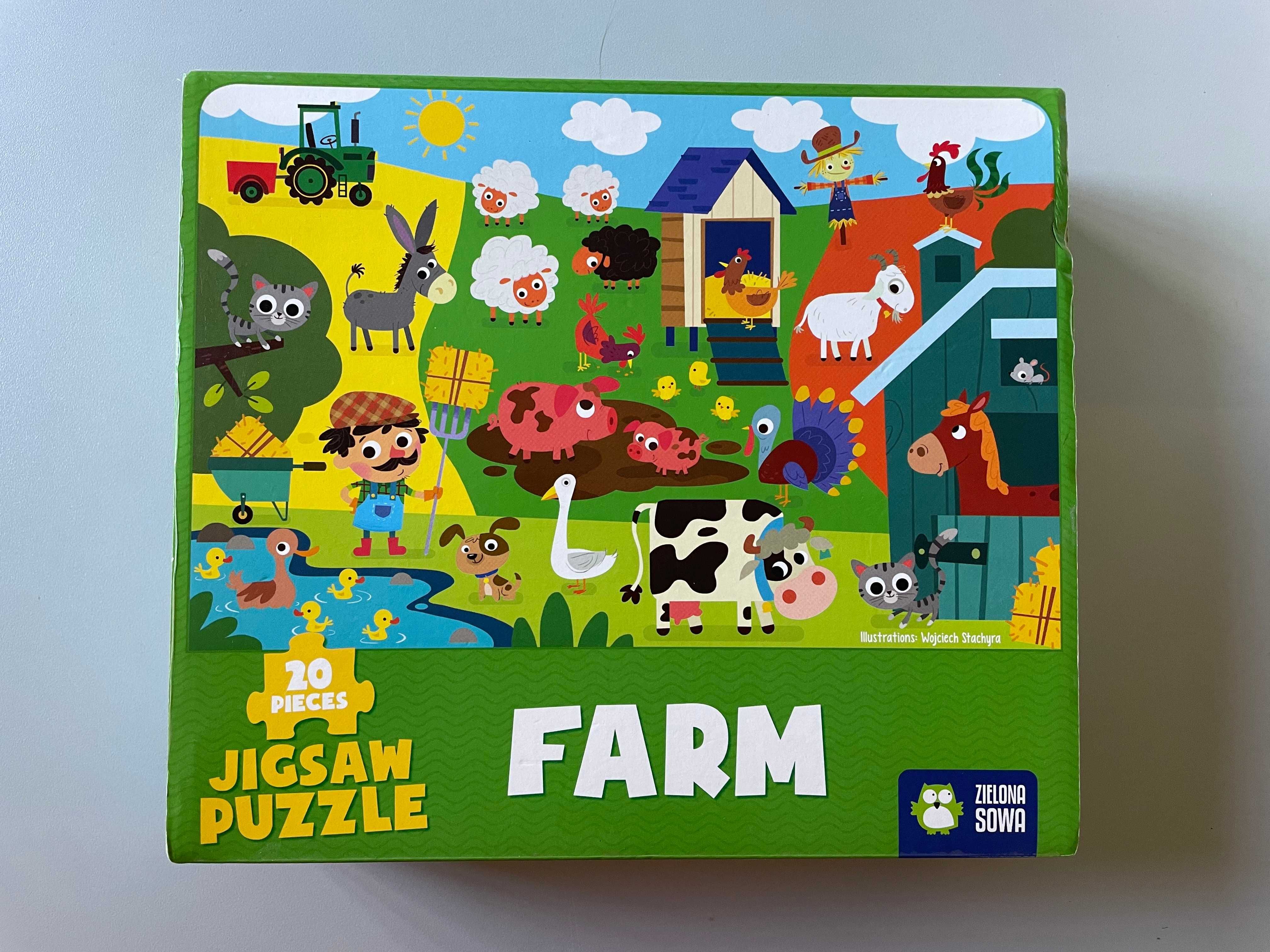 Puzzle dla dzieci - Farma (20 elementów)
