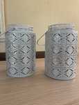 Castiçais, Suporte de velas grande e leve em metal cinzento