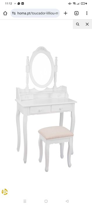 Toucador Branco Vintage