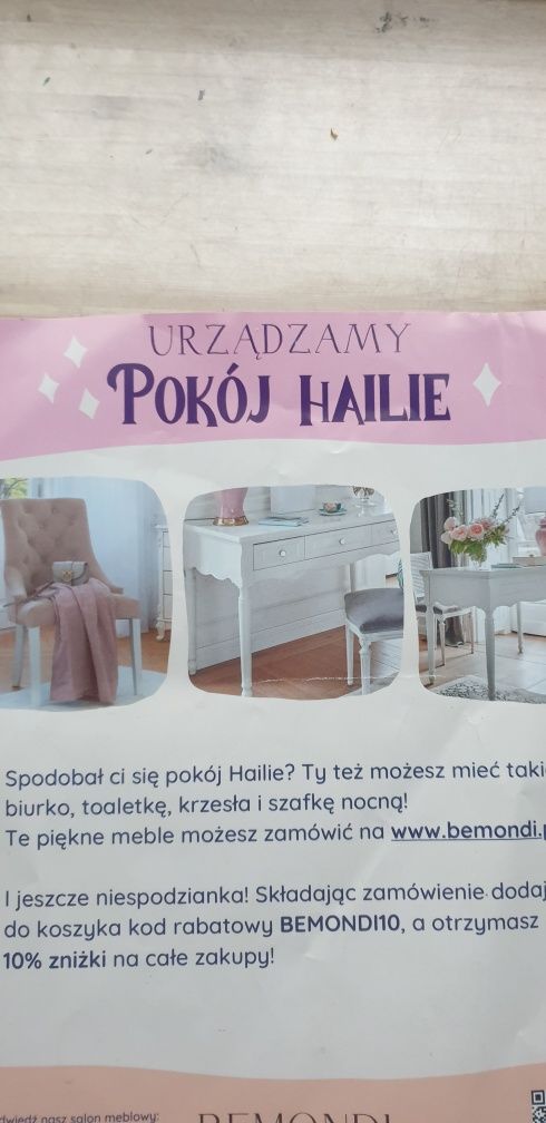 LIMITOWANA Ulotka z pokoju Hailie Monet (urządzamy pokój Hailie)