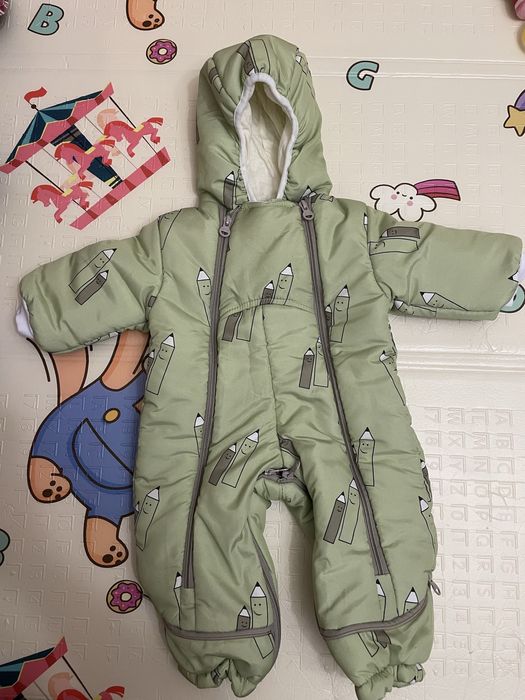 Зимний комбинезон 0-12 месяцев‼️