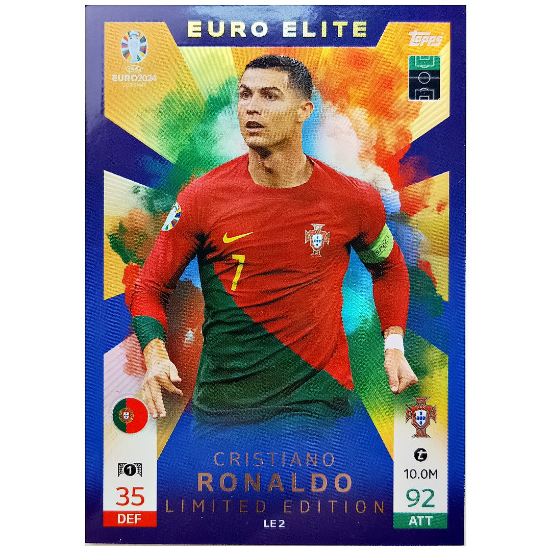 Karta Topps Euro 2024 Germany Christiano Ronaldo Le2 Euro Elite Limit