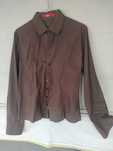 Camisa de senhora SMF, castanho, tamanho L