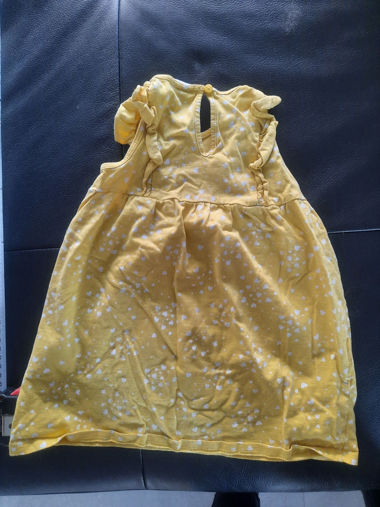 Sukienka żółta h&m