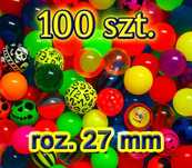 Piłka kauczukowa piłki kulka kauczuk 27mm 100 szt.