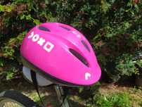 Kask rowerowy B-TWIN 52-56 cm z regulacją różowy zadbany