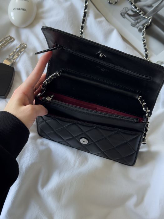 Сумка Chanel Classic Wallet on Chain Quilted Caviar Black