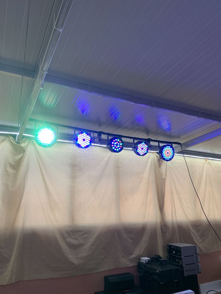 Barra led com 5 projetores dmx (novos)