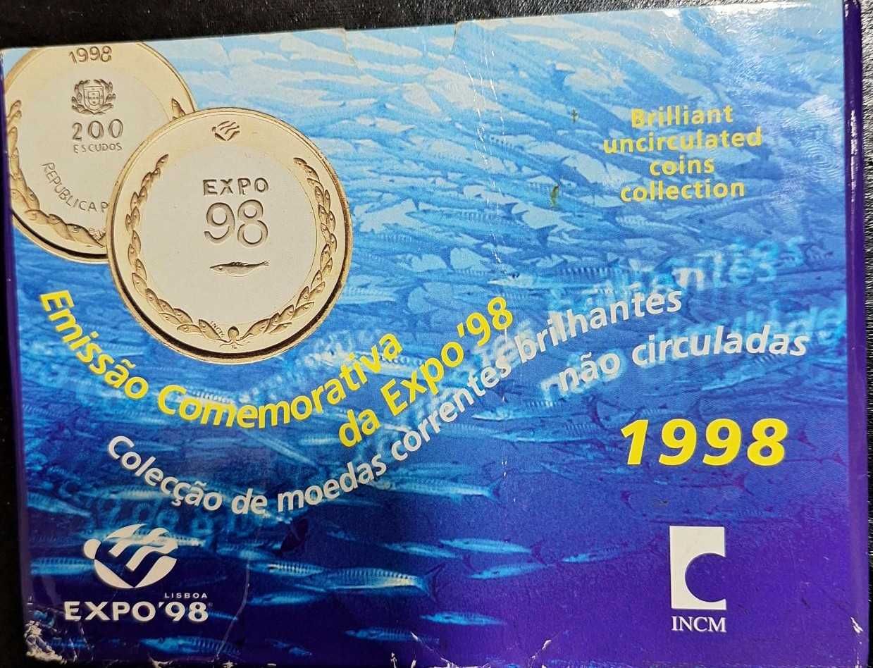 Moedas BNC emissão comemorativa da Expo 98 - 8 moedas