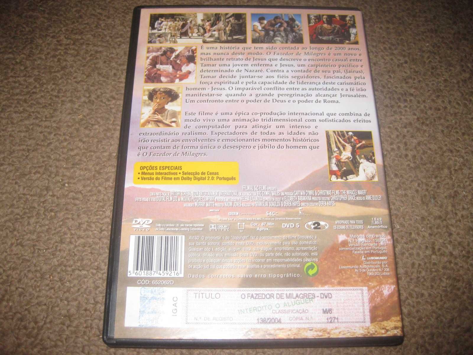 DVD "O Fazedor de Milagres" Raro!