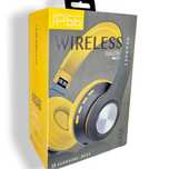 Bezprzewodowe słuchawki P66 Bluetooth 5.0, mikrofon, żółto-czarne