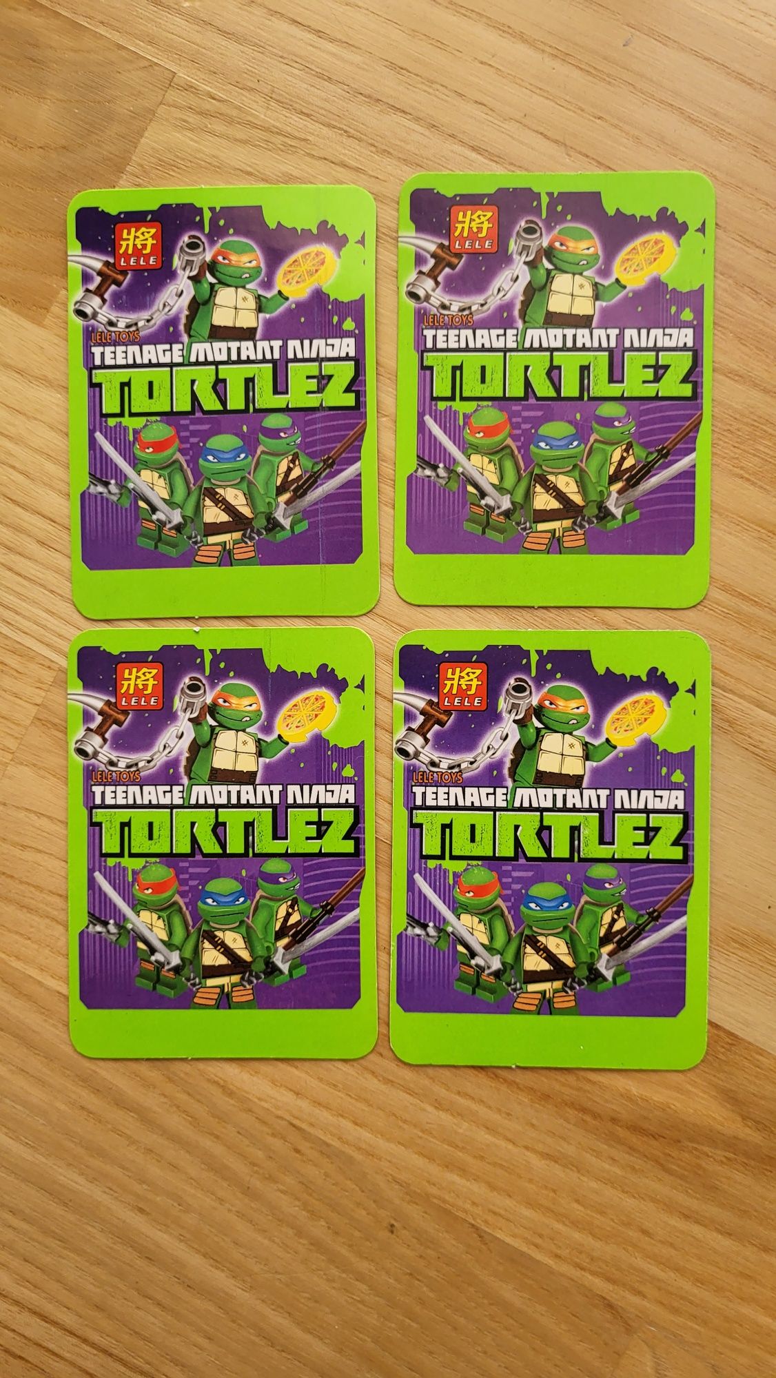 Lele Teenage Mutant Ninja Turtles Fighting Four Game Trading Cards Col