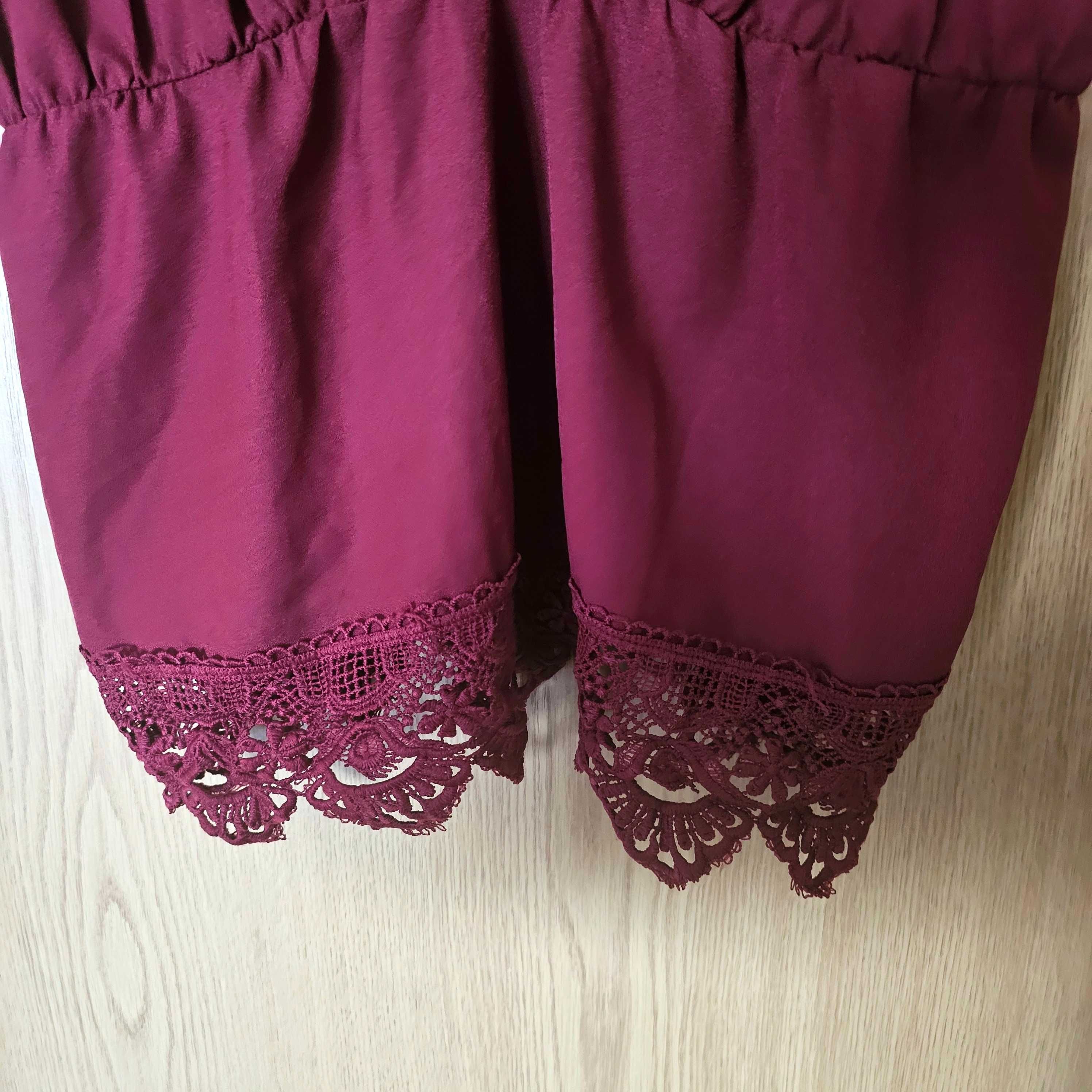 Top de Alças Bordeaux