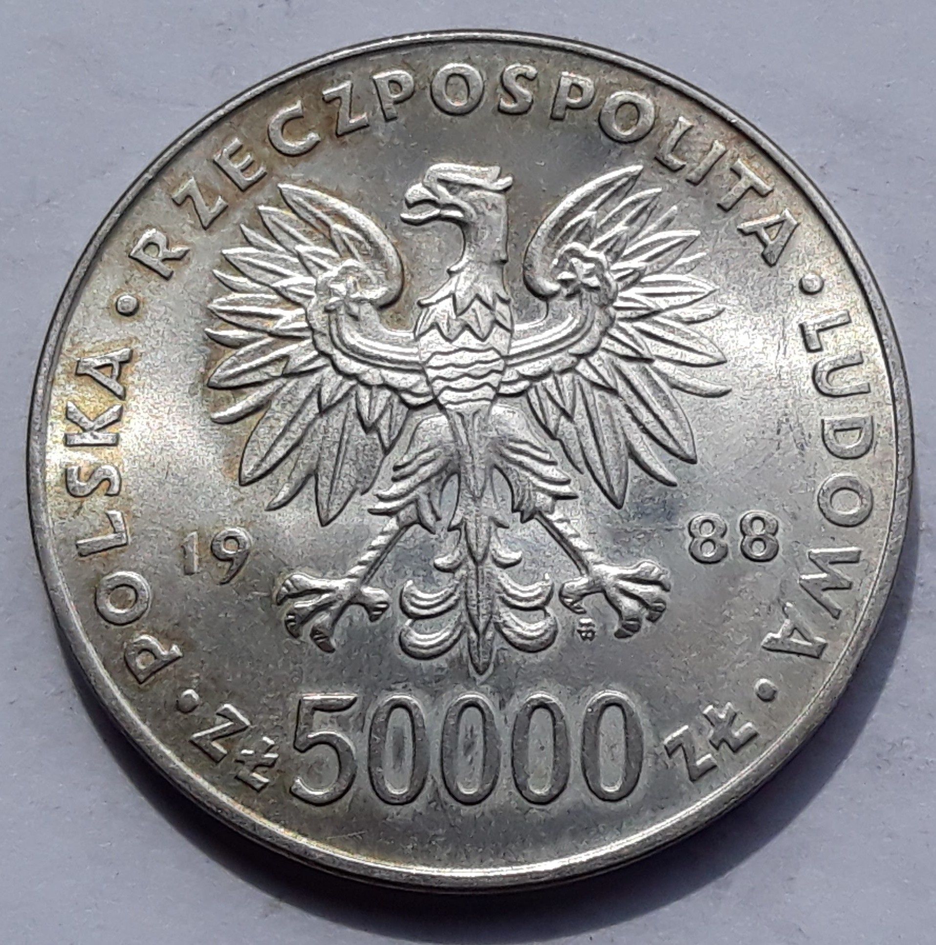 50000 zł 1988 Józef Piłsudski PRL R007