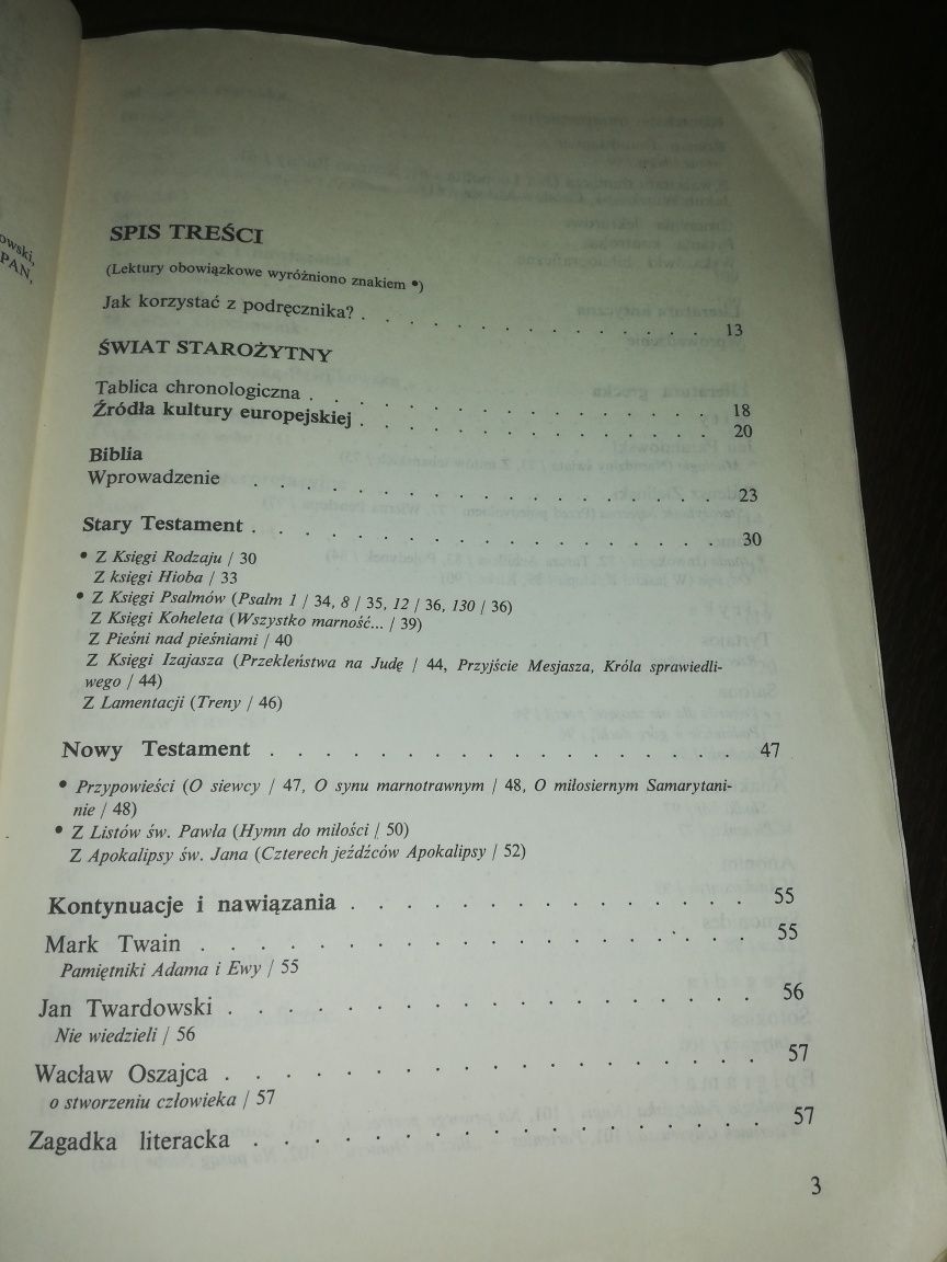 Literatura starożytność - oświecenie