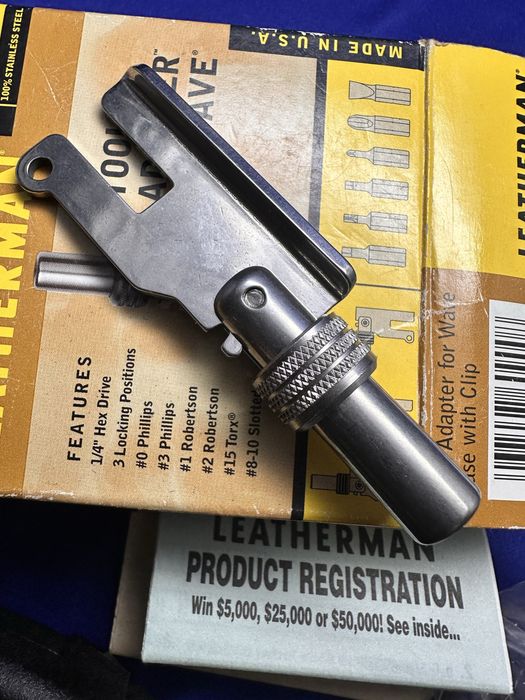 Колекційний рідкісний мультитул адаптор Tool Adapter Leatherman Wave