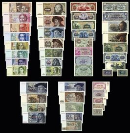 Banknoty RFN zestaw.