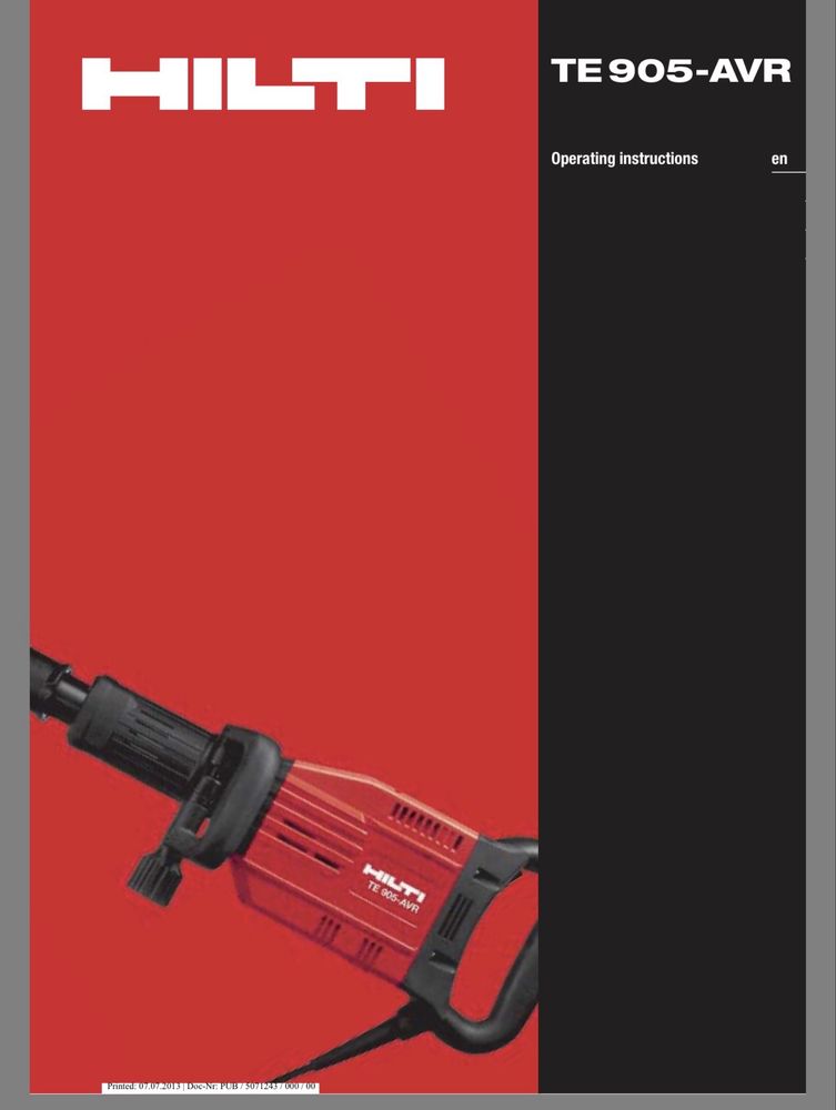 Martelo Demolidor Hilti TE 905-AVR