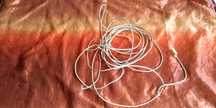 stary kabel telefoniczny do telefonu stacjonarnego 2 kable