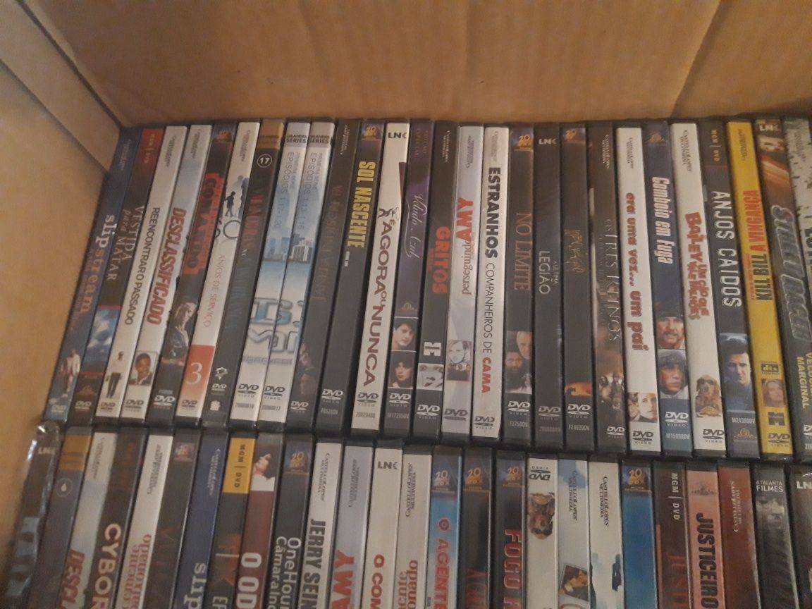 Lote de 125 Dvds Originais Diversos Novos