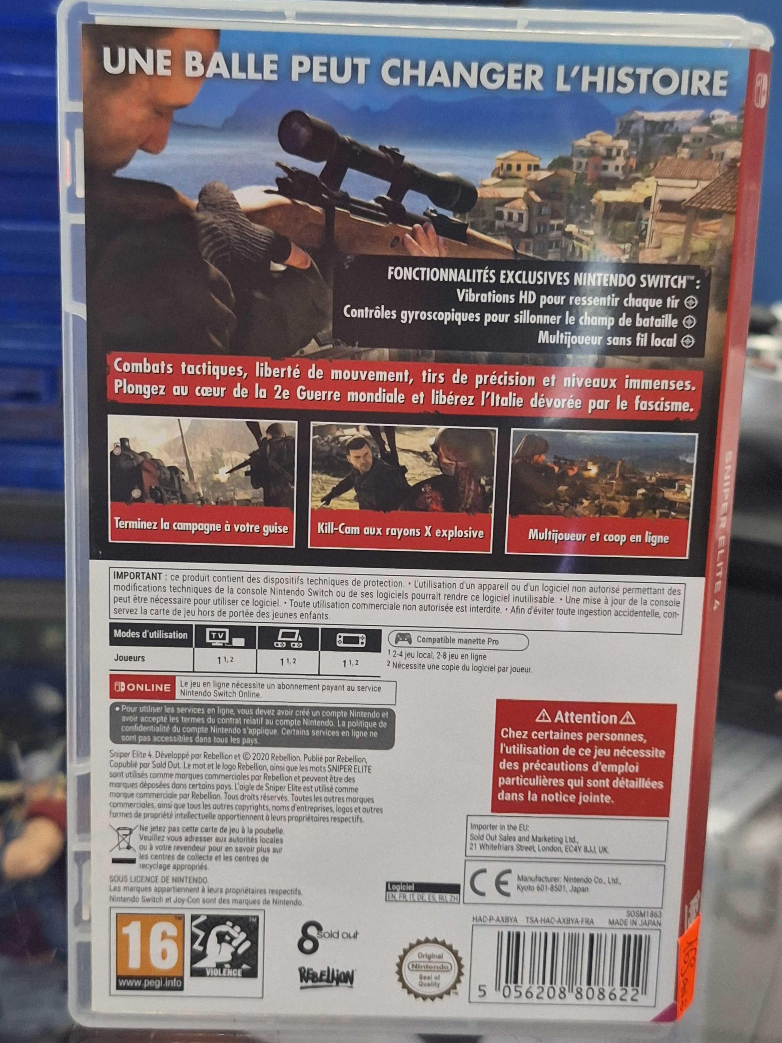 Sniper Elite 4 Switch, BDB, CentrumGrania