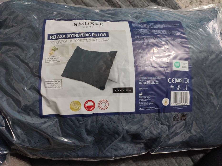 Poduszka ortopedyczna relacja smukee granatowa