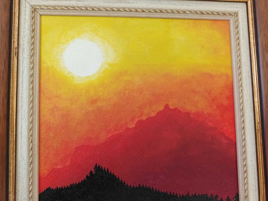 Caramulo I: (Tinta celulosa sobre platex, 37,2x37,3 cm)