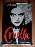 Plakat filmowy CRUELLA/Emma Stone/Oryginał z 2021 roku.