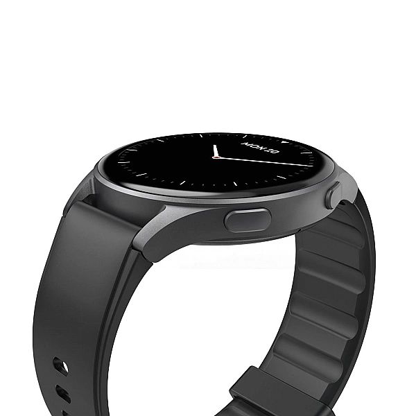 Smartwatch Hama 8900 GPS AMOLED 1.43" z paskiem silikonowym - czarny