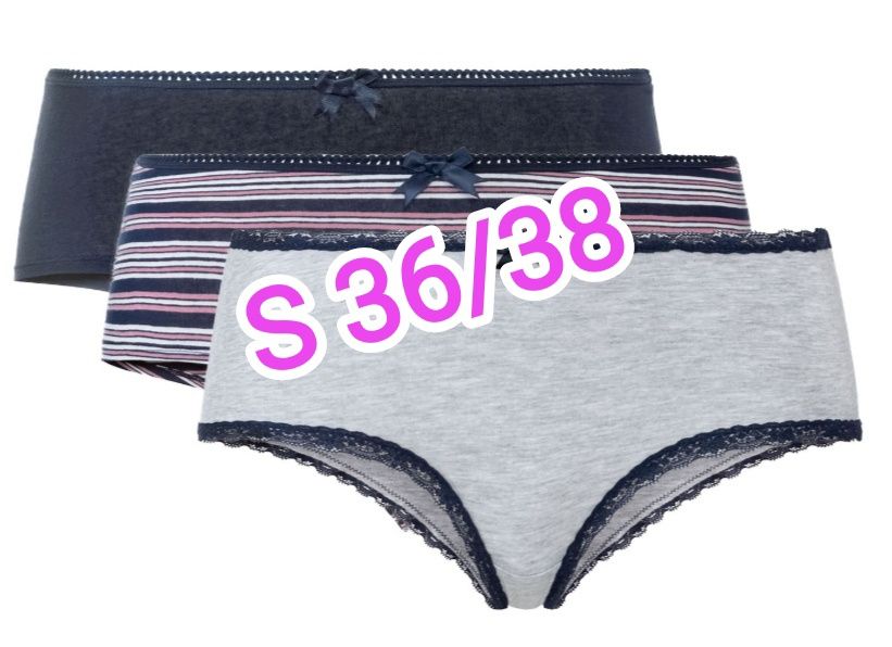 Nowe esmara Majtki hipstery damskie 3 szt S 36/38