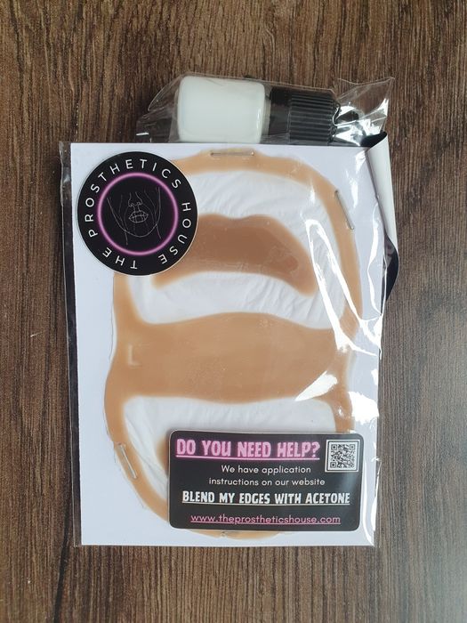 Powiększająca silikonowa proteza ust + klej 5 ml SFX Make Up