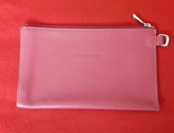 Clutch Original da Longchamp em pele Rosa