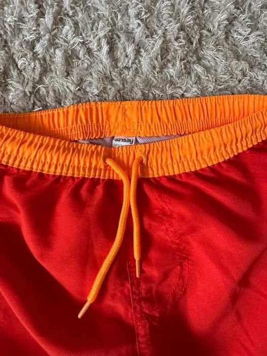 Czerwone szorty kąpielowe kąpielówki dla chłopca Sinsay 122/128