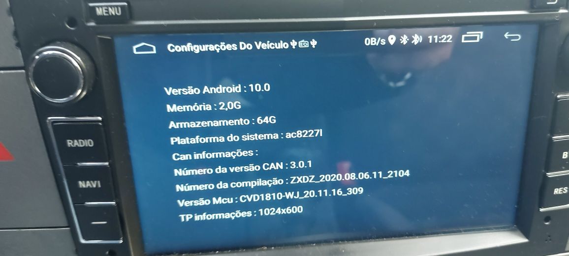 Rádio Android Opel