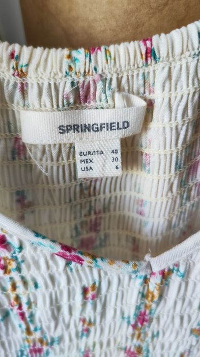 Vestido estampado Springfield