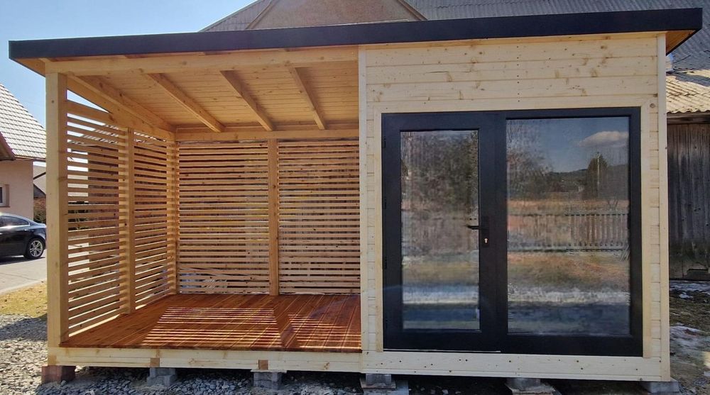 Sauna ogrodowa zewnętrzna