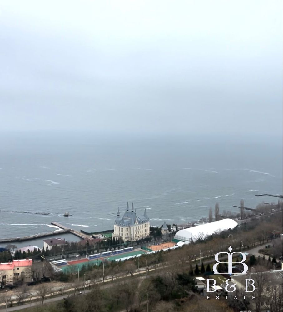 Прямой вид моря! Квартира 141м с дорогим ремонтом! ЖК Руслан и Людмила