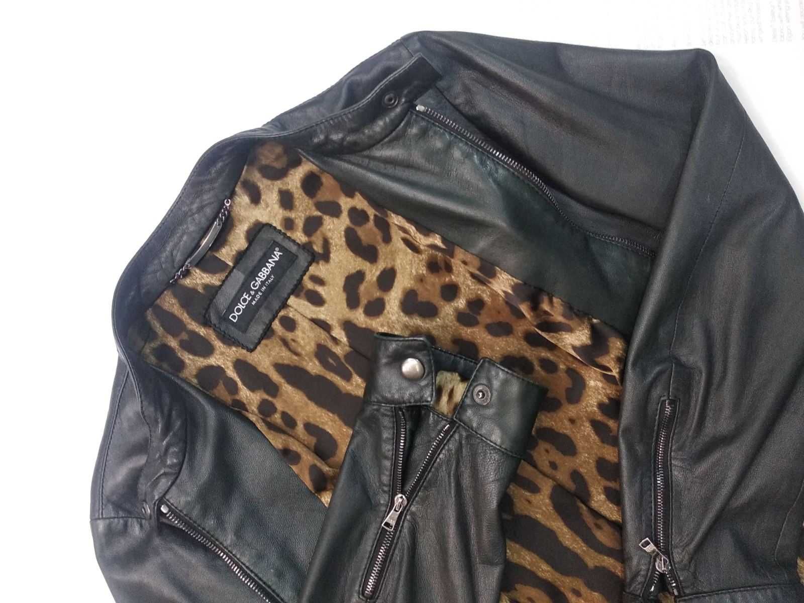 Куртка женская кожаная Dolce and Gabbana