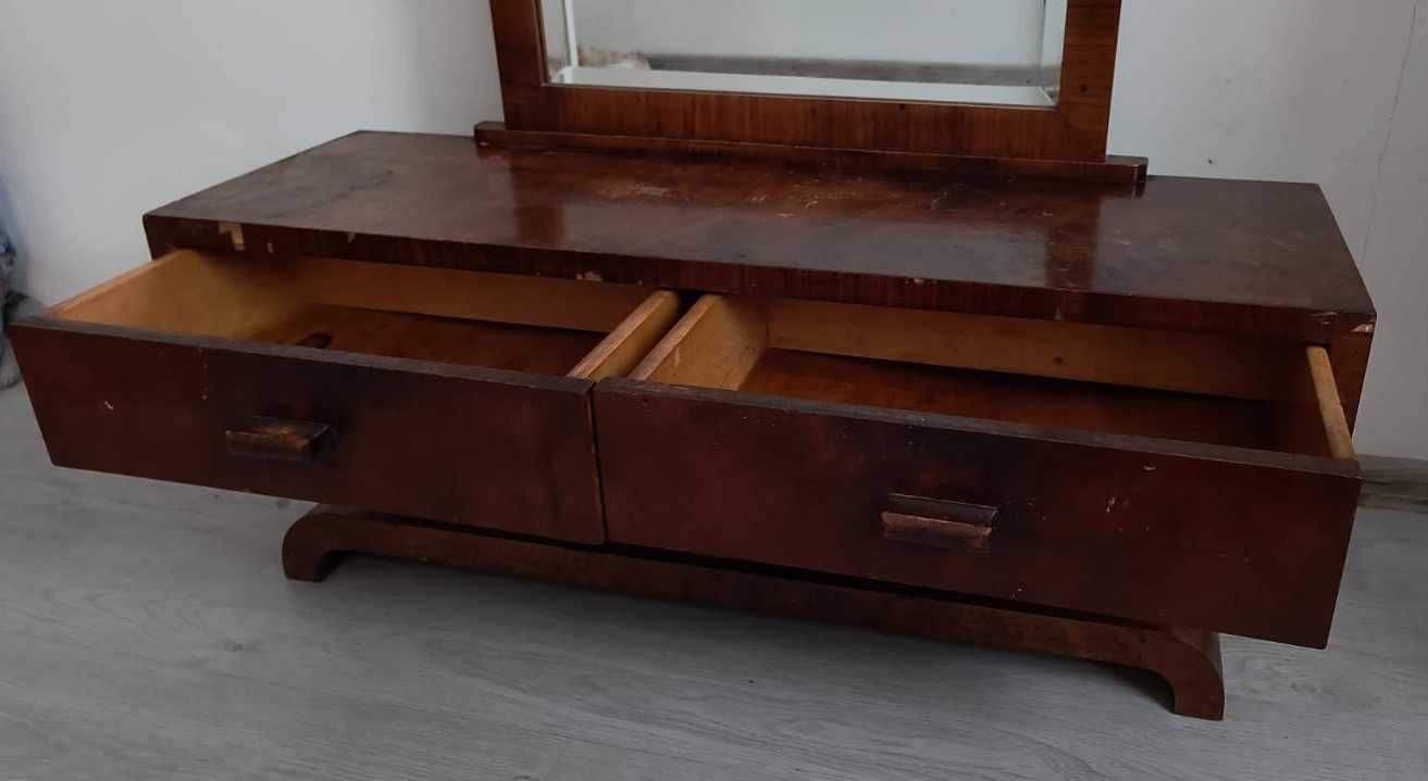 Stara przedwojenna toaletka Art Deco z lustrem lata 20-30 XXw.