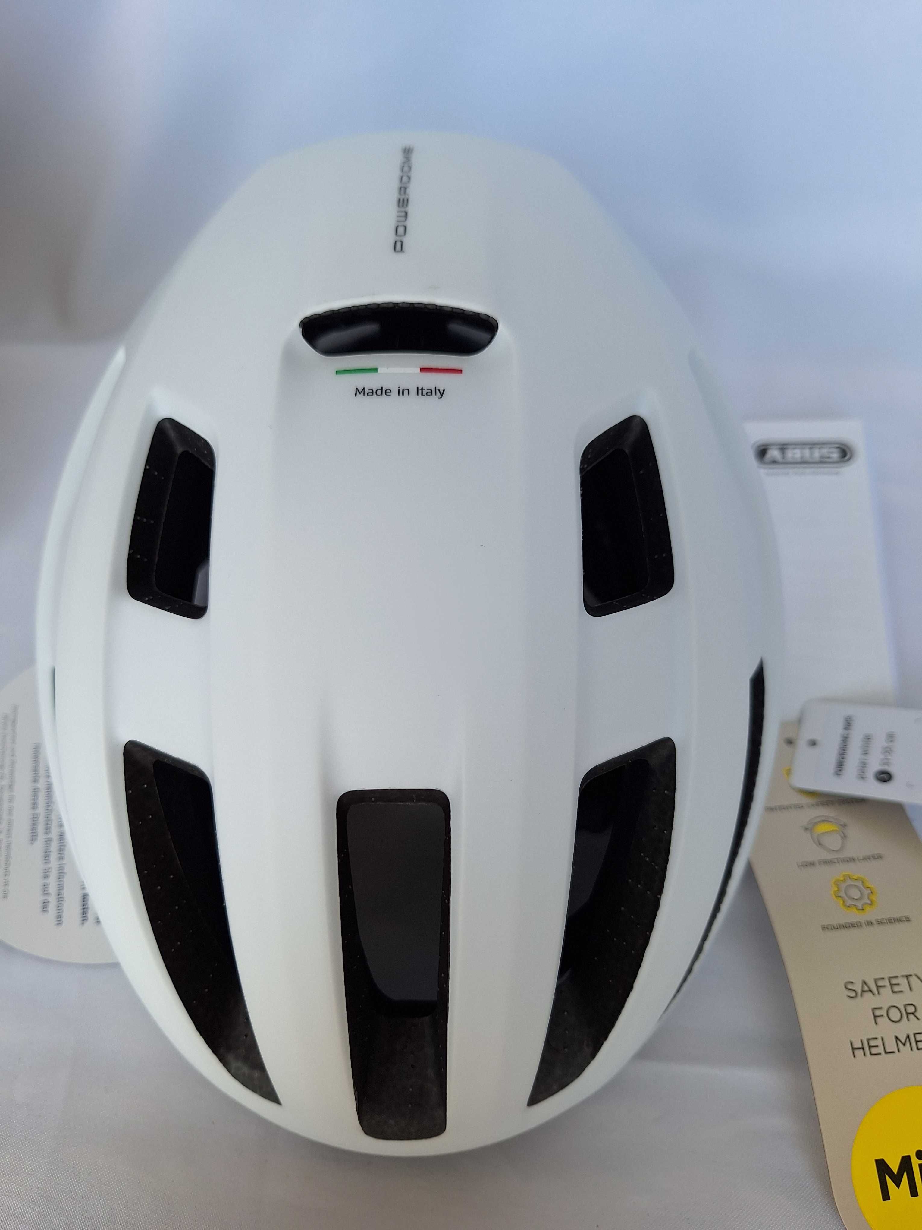 Kask rowerowy Abus Powerdome Mips Polar White S 51-55cm