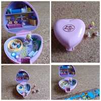 Polly pocket Vintage, coração rosa, anos 90.
Original e completo.