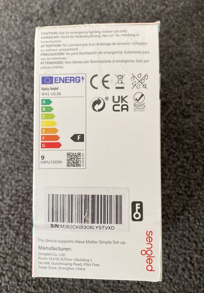 Żarówka LED Sengled Smart WiFi E27 9 W