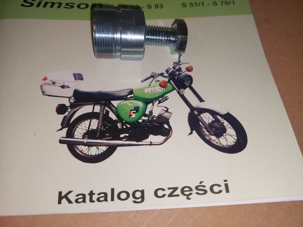 Zestaw simson s51 s70 katalog czesci + sciagacz rama silnik kpl