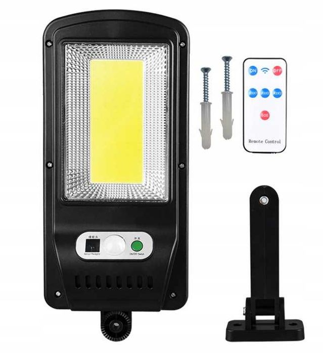 Latarnia solarna 120 Led Cob czujnik ruchu pilot